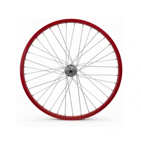 Roda Traseira Aro 20 De Aluminio Vermelha Cubo Esferado