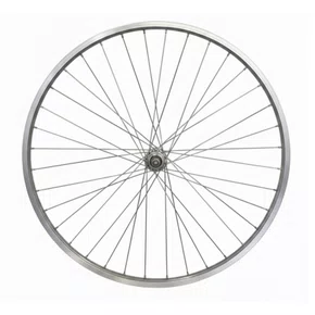 Roda Traseira em Aluminio Aro 26 Barra Circular V-Brake Raio Fino