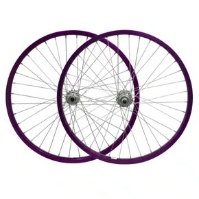 Rodas Dianteira e Traseira Aro 20 Aluminio Violeta Cubo Aço