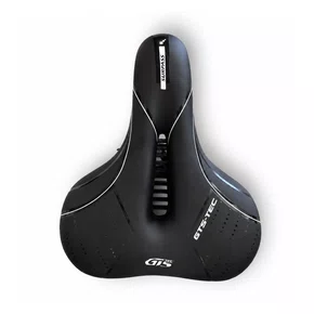 Selim Largo Confort Gts HY-394 Preto Anatômico Vazado