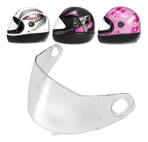 Viseira Termoformada Capacete Taurus Fórmula 1 Cristal 2mm