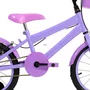 Bicicleta 16 Feminina Lilas Infantil Aro Alumínio Lilás