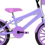 Bicicleta 16 Feminina Lilás Infantil Rodas Nylon Lilás
