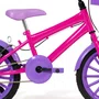 Bicicleta 16 Feminina Pink Infantil Rodas Nylon Lilás