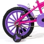 Bicicleta 16 Feminina Pink Infantil Rodas Nylon Lilás