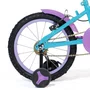Bicicleta 16 Feminina Azul Claro Infantil Aro Aluminio Lilás