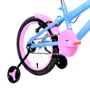 Bicicleta 16 Feminina Azul Claro Infantil Aro Aluminio Rosa
