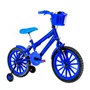 Bicicleta 16 Masculina azul Infantil Rodas Nylon Azul