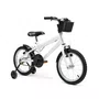 Bicicleta 16 Masculina Branca Infantil Aro Alumínio Preto