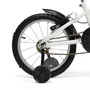 Bicicleta 16 Masculina Branca Infantil Aro Alumínio Preto