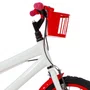 Bicicleta 16 Masculina Branca Infantil Aro Alumínio Vermelho