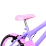 Bicicleta 16 Feminina Lilas Infantil Aro Alumínio Rosa