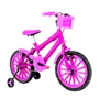 Bicicleta 16 Feminina Pink Infantil Rodas Nylon Pink