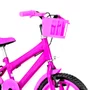 Bicicleta 16 Feminina Pink Infantil Rodas Nylon Pink