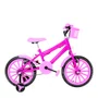 Bicicleta 16 Feminina Pink Infantil Rodas Nylon Rosa