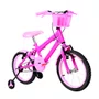 Bicicleta 16 Feminina Pink Infantil Aro Alumínio Rosa