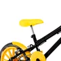 Bicicleta 16 Masculina Preta Infantil Rodas Nylon Amarelo