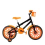 Bicicleta 16 Masculina Preta Infantil Rodas Nylon Laranja