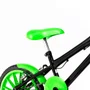 Bicicleta 16 Masculina Preta Infantil Rodas Nylon Verde