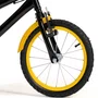 Bicicleta 16 Masculina Preta Infantil Aro Alumínio Amarelo