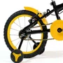 Bicicleta 16 Masculina Preta Infantil Aro Alumínio Amarelo