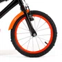 Bicicleta 16 Masculina Preto Infantil Aro Alumínio Laranja
