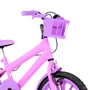 Bicicleta 16 Feminina Rosa Infantil Rodas Nylon Lílas