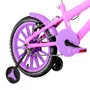 Bicicleta 16 Feminina Rosa Infantil Rodas Nylon Lílas