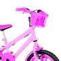 Bicicleta 16 Feminina Rosa Infantil  Rodas Nylon Pink