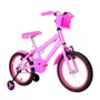 Bicicleta 16 Feminina Rosa Infantil Aro Alumínio Pink