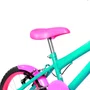 Bicicleta 16 Feminina Verde Água Infantil Aro Alumínio Pink