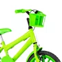 Bicicleta 16 Masculina Verde Claro Infantil Rodas Nylon Verde