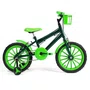 Bicicleta 16 Masculina Verde Escuro Infantil Rodas Nylon Verde