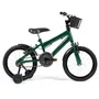 Bicicleta 16 Masculina Verde Escuro Infantil Aro Aluminio Preto