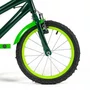 Bicicleta 16 Masculina Verde Escuro Infantil Aro Alumínio Verde
