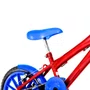 Bicicleta 16 Masculina Vermelha Infantil Rodas Nylon Azul