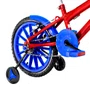 Bicicleta 16 Masculina Vermelha Infantil Rodas Nylon Azul