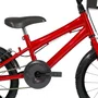Bicicleta 16 Masculina Vermelha Infantil Aro Alumínio Preto