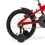 Bicicleta 16 Masculina Vermelha Infantil Aro Alumínio Preto