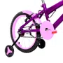 Bicicleta 16 Feminina Violeta Infantil Aro Alumínio Rosa