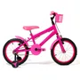 Bicicleta 16 Feminina Pink Infantil Aro Alumínio Pink