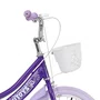 Bicicleta Infantil Aro 16 Lilás com Glitter e Cestinha Unitoys