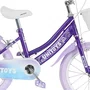 Bicicleta Infantil Aro 16 Lilás com Glitter e Cestinha Unitoys