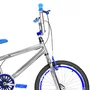 Bicicleta 20 Cromada Cross Aro Aero 20 Azul