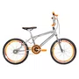 Bicicleta 20 Cromada Cross Aro Aero 20 Laranja