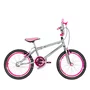 Bicicleta 20 Cromada Cross Aro Aero 20 Pink