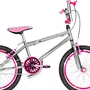 Bicicleta 20 Cromada Cross Aro Aero 20 Pink