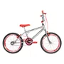 Bicicleta 20 Cromada Cross Aro Aero 20 Vermelho