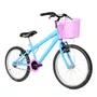 Bicicleta 20 Feminina Azul Claro Infantil Aro Alumínio