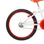 Bicicleta 20 Feminina Branca Infantil Aro Alumínio Vermelho